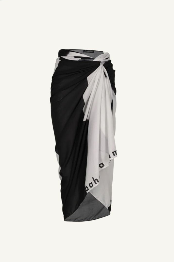 VENUS SARONG BLACK/WHITE