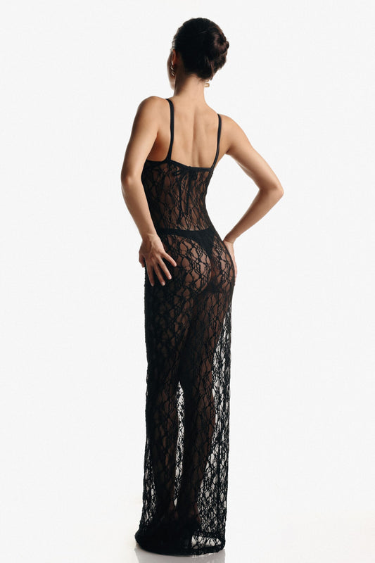 MUSE LONG DRESS BLACK