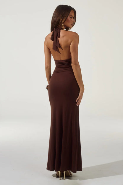 MAXI DRESS - ARINA ESPRESSO