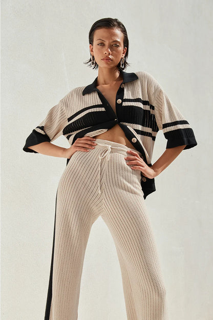 PANT - BIANKI / SAND BLACK