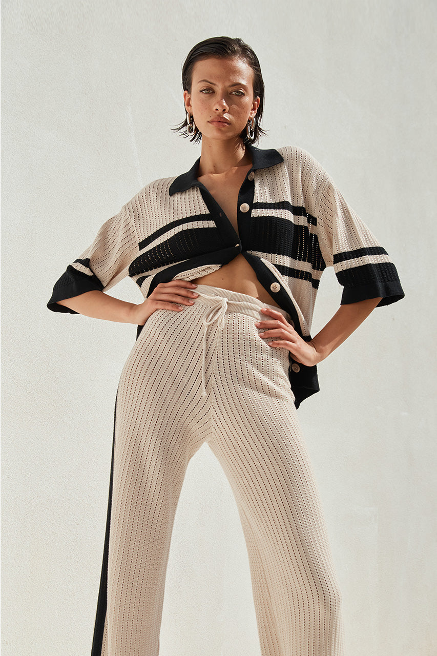 BIANKI SAND/BLACK SET