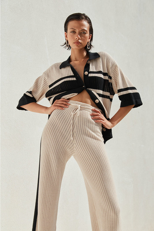 BIANKI SAND/BLACK SET