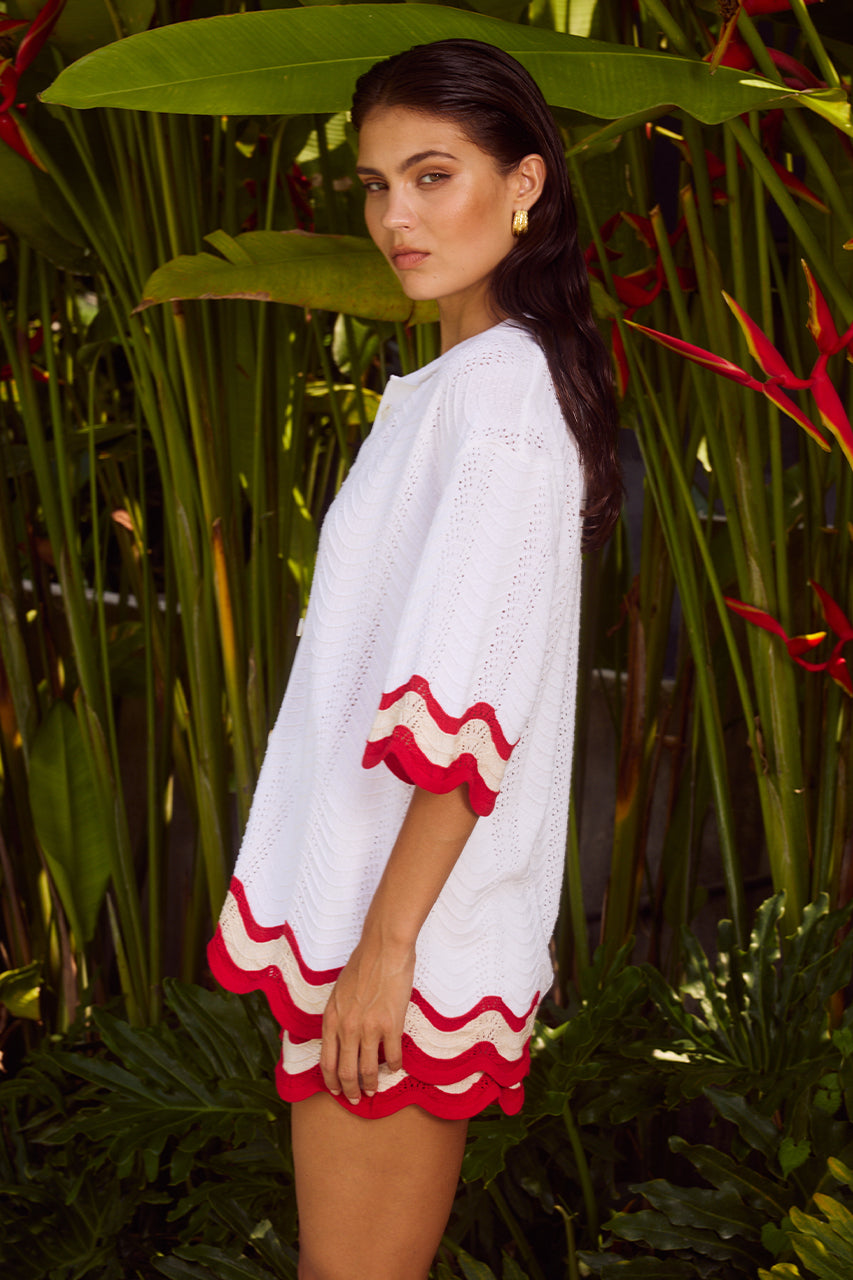 BILLIE WHITE/RED SET