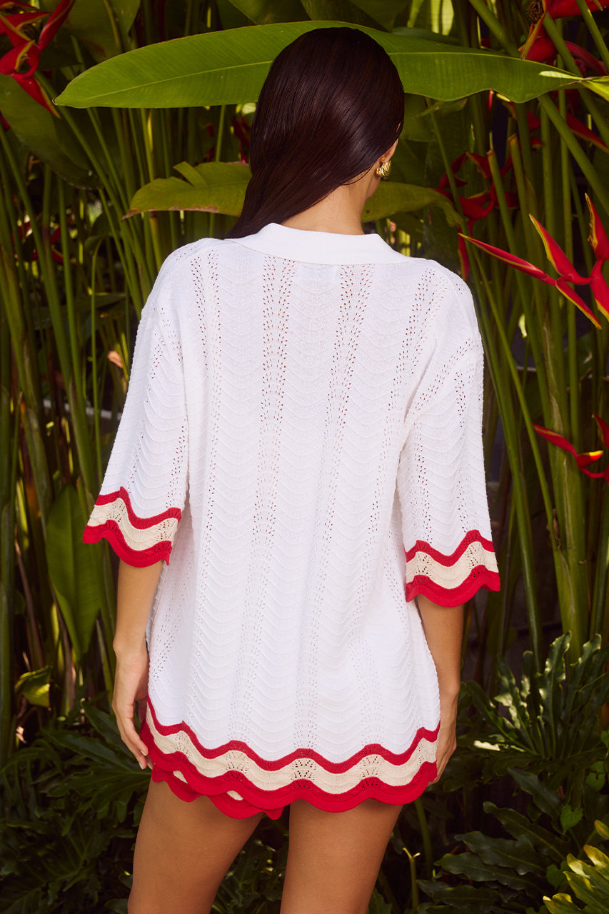 BILLIE WHITE/RED SET