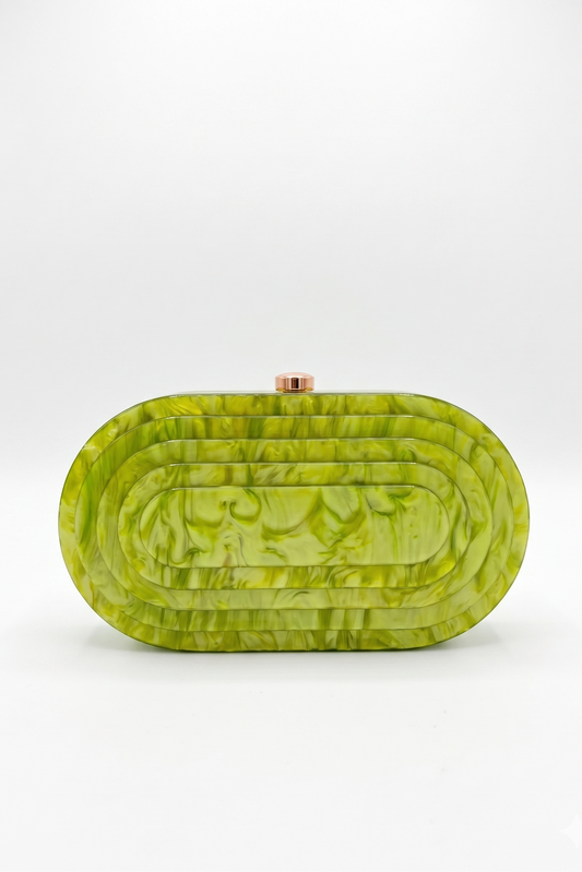 CLUTCH ACRILIC GREEN