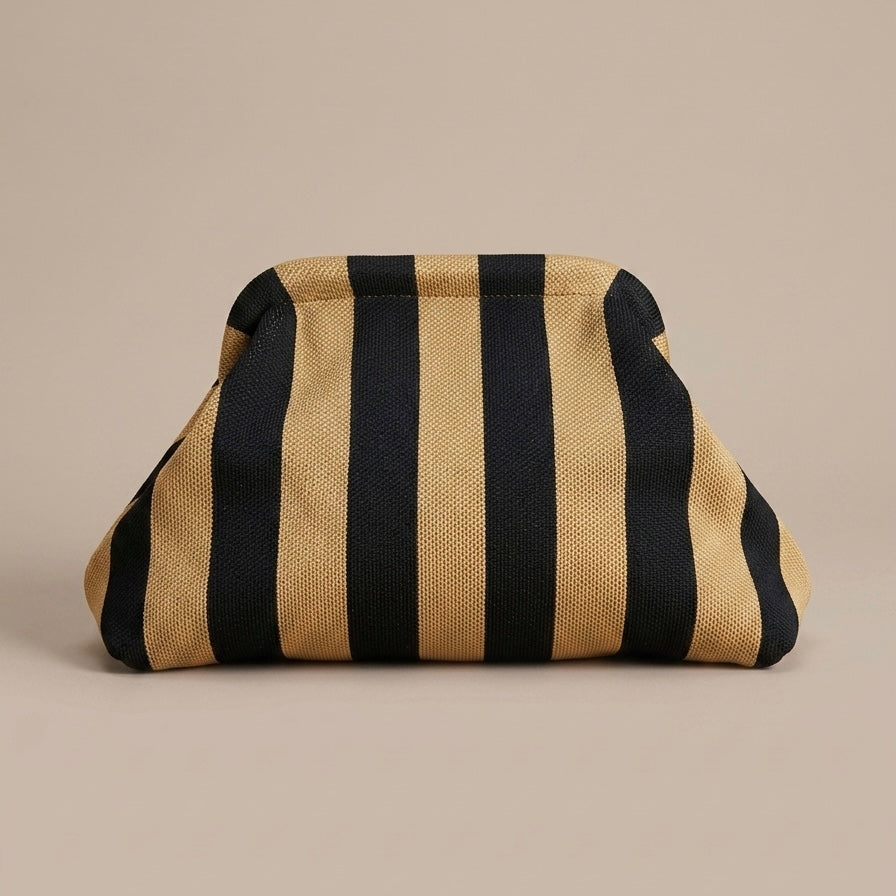 BEACH NECESER - BEIGE/BLACK