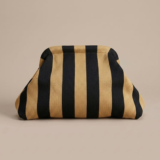 BEACH NECESER - BEIGE/BLACK