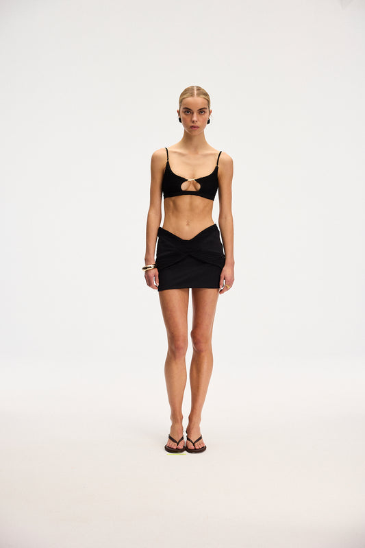 X PLISSE SKIRT