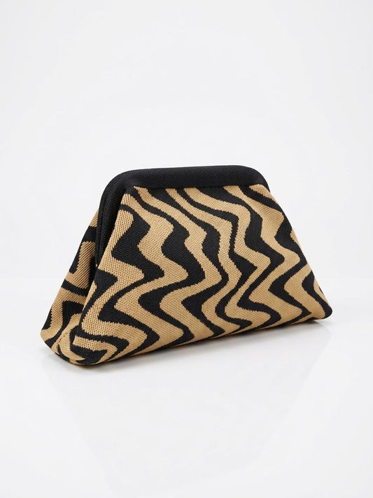 BEACH NECESER - BEIGE/BLACK