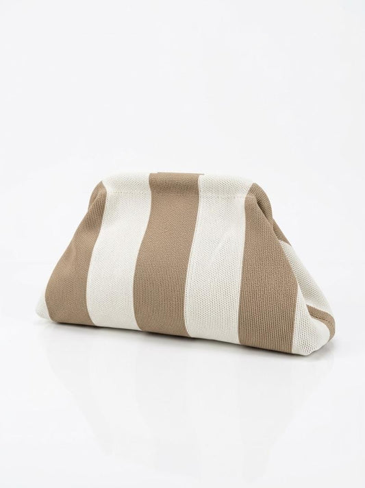 BEACH NECESER - BEIGE/WHITE