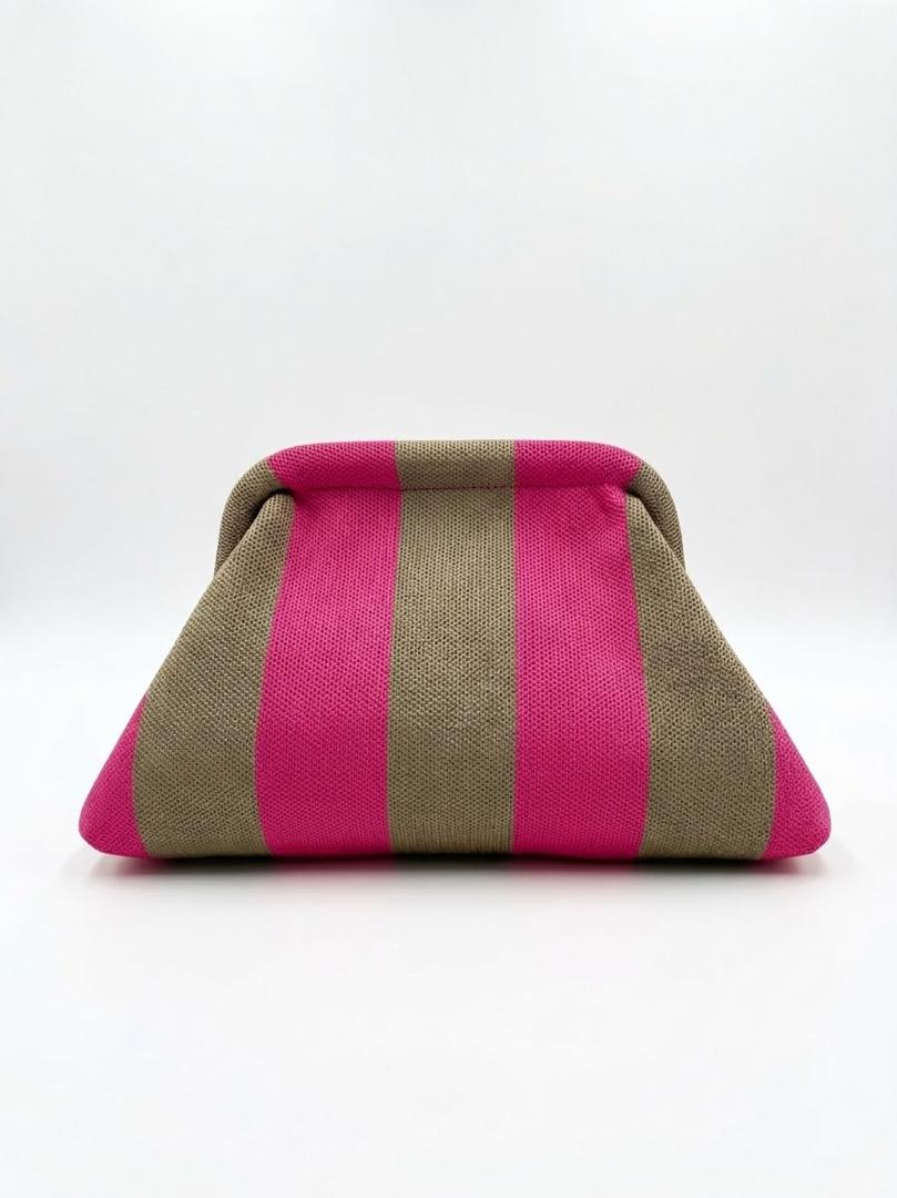 BEACH NECESER - PINK/BROWN