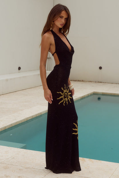 YASMINA BLACK MAXI