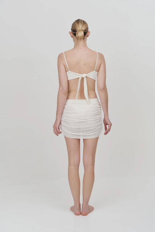 ABA MINI SKIRT IVORY