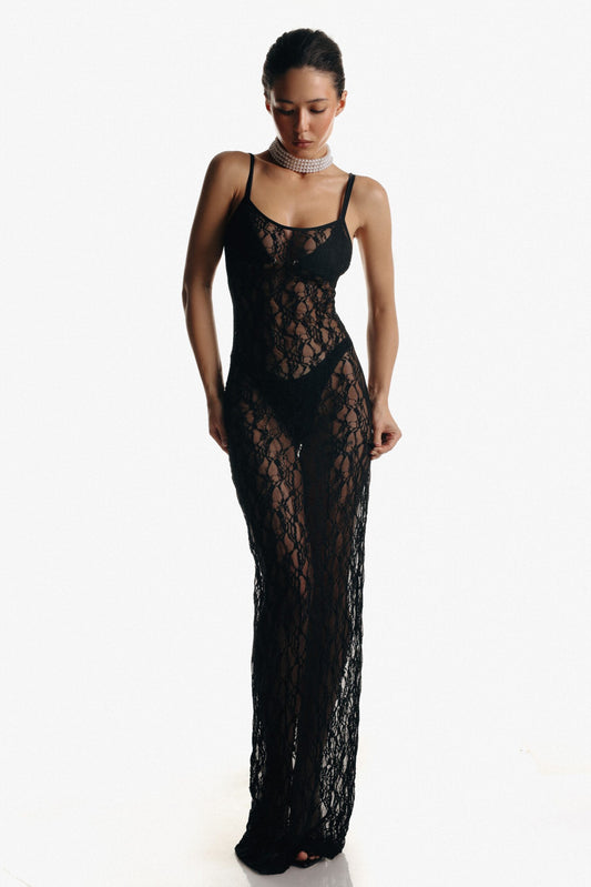 MUSE LONG DRESS BLACK