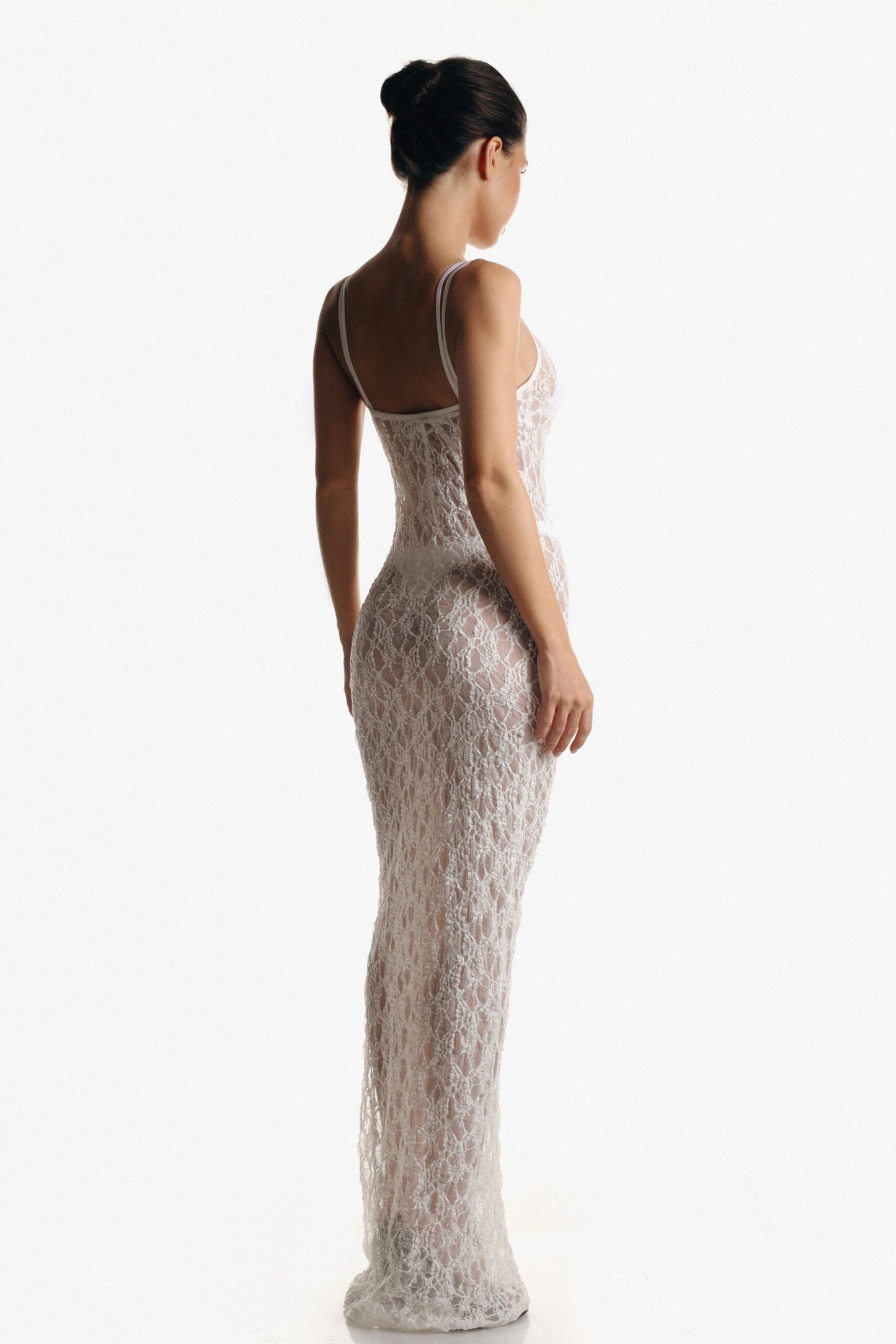 MUSE LONG DRESS WHITE